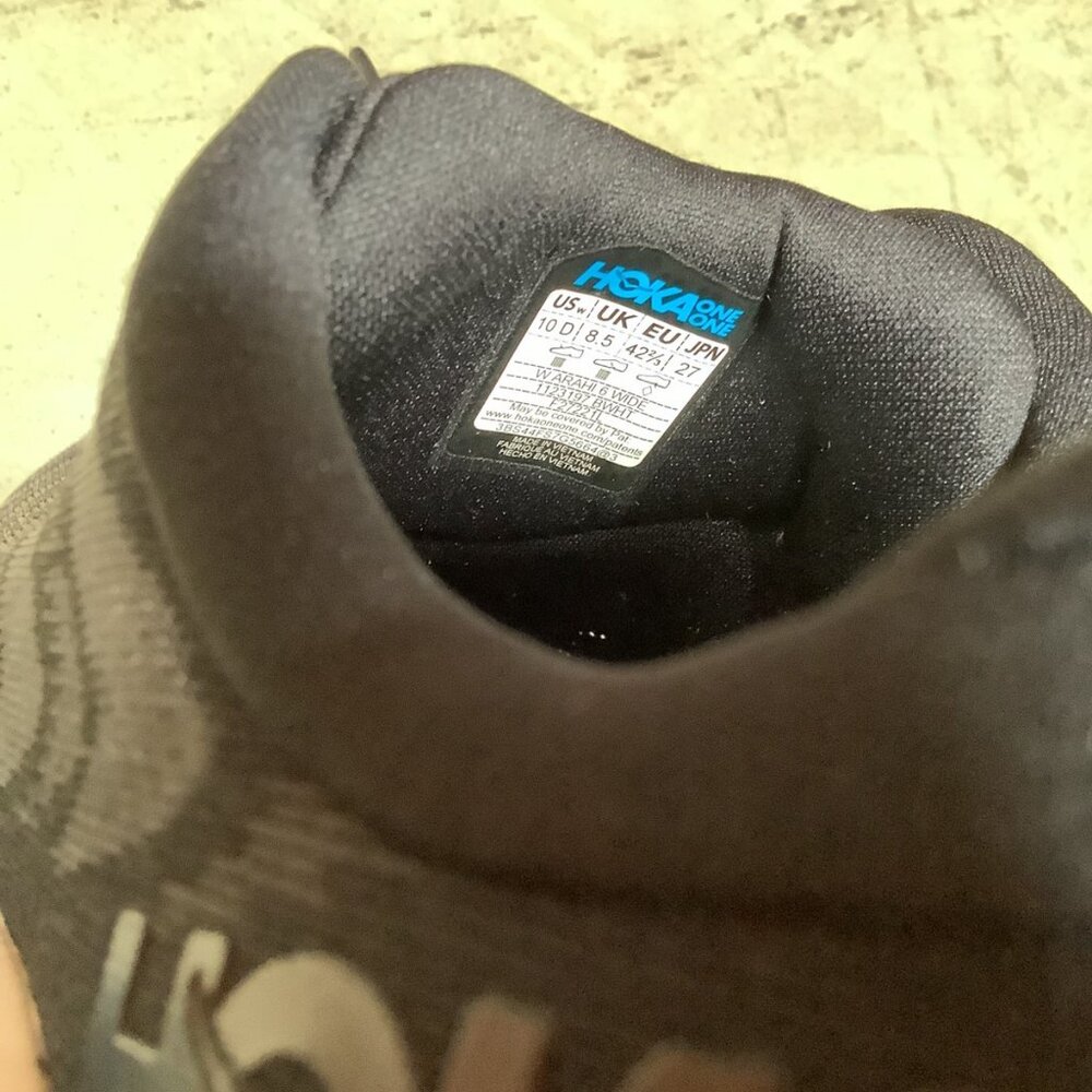 Hoka One One ARAHI 6 WIDE W 1123197-BWHT - Picture 3 of 4